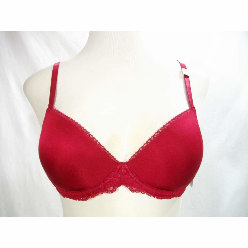 Shop without worry for Calvin Klein QF1444 Customized Lift Push Up  Underwire Bra 34C Cranberry NWT in the USA
